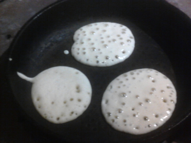 cooking crumpets