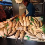 fish on a market stall