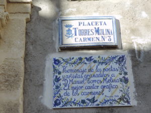 plaque honouring poet